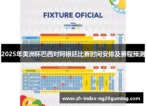 2025年美洲杯巴西对阿根廷比赛时间安排及赛程预测